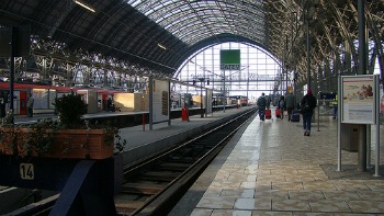 A European train station
